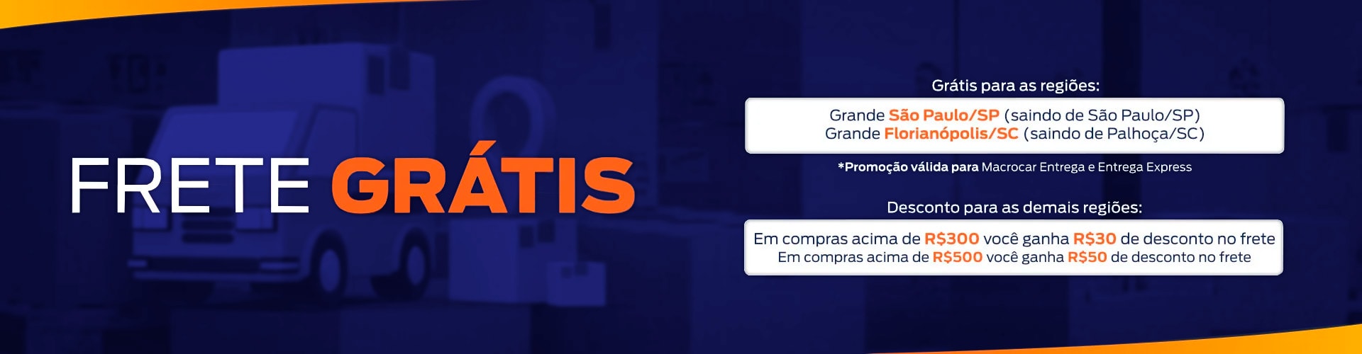 Garanta seu frete grátis! 