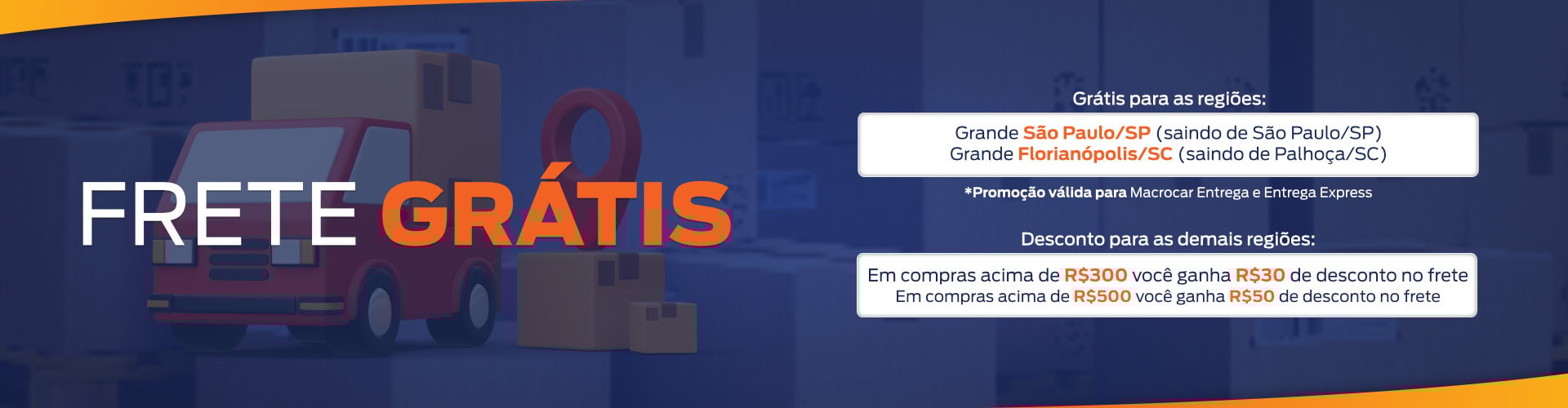 Garanta seu frete grátis! 