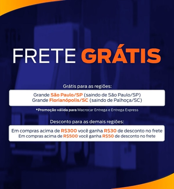 Garanta seu frete grátis! 