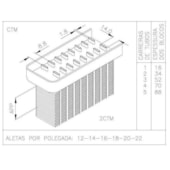 BLOCO FORD CARGO 3530 INTERCOOLER 1994 EM DIANTE / VW VOLKSWAGEN 35-300 INTERCOOLER 1994 EM DIANTE - VISCONDE/MODINE