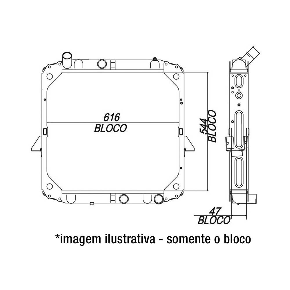 BLOCO MERCEDES LS1620 / L1218 / 1418 / 1620LK1620C / INTERC - BEHR HELLA