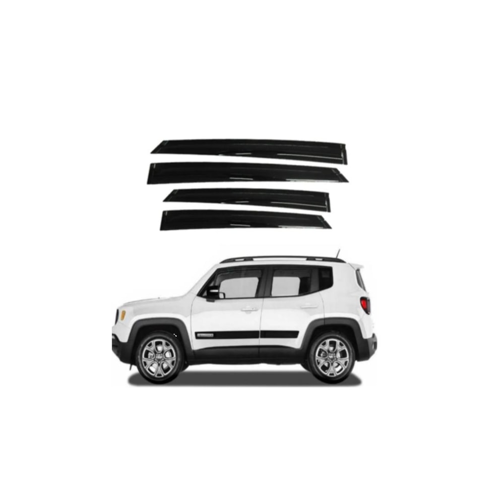 CALHA DE CHUVA JEEP RENEGADE 2015 A 2020 4 PORTAS - TGPOLI CALHA DE CHUVA JEEP RENEGADE 2015 A 2020 4 PORTAS - TGPOLI