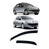 CALHA DE CHUVA PEUGEOT 206 / 207 HATCH E SEDAN 2000 A 2015 4 PORTAS - TGPOLI CALHA DE CHUVA PEUGEOT 206 / 207 HATCH E SEDAN 2000 A 2015 4 PORTAS - TGPOLI