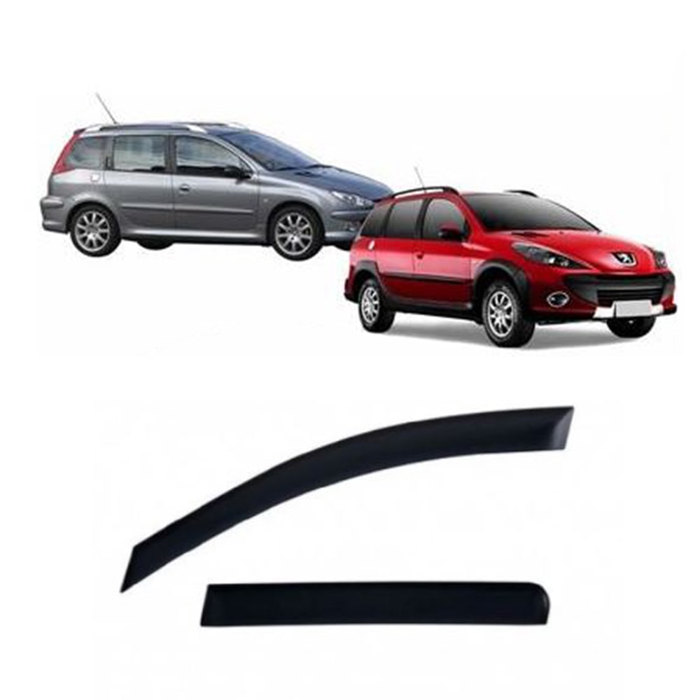 CALHA DE CHUVA PEUGEOT 206 / 207 SW E ESCAPADE 2000 A 2013 4 PORTAS - TGPOLI CALHA DE CHUVA PEUGEOT 206 / 207 SW E ESCAPADE 2000 A 2013 4 PORTAS - TGPOLI