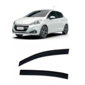 CALHA DE CHUVA PEUGEOT 208 HATCH 2013 A 2020 4 PORTAS - TGPOLI