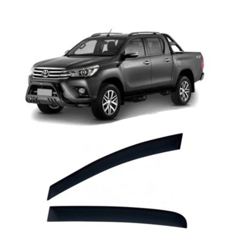 CALHA DE CHUVA TOYOTA HILUX CABINE DUPLA 2016 A 2020 4 PORTAS - TGPOLI CALHA DE CHUVA TOYOTA HILUX CABINE DUPLA 2016 A 2020 4 PORTAS - TGPOLI
