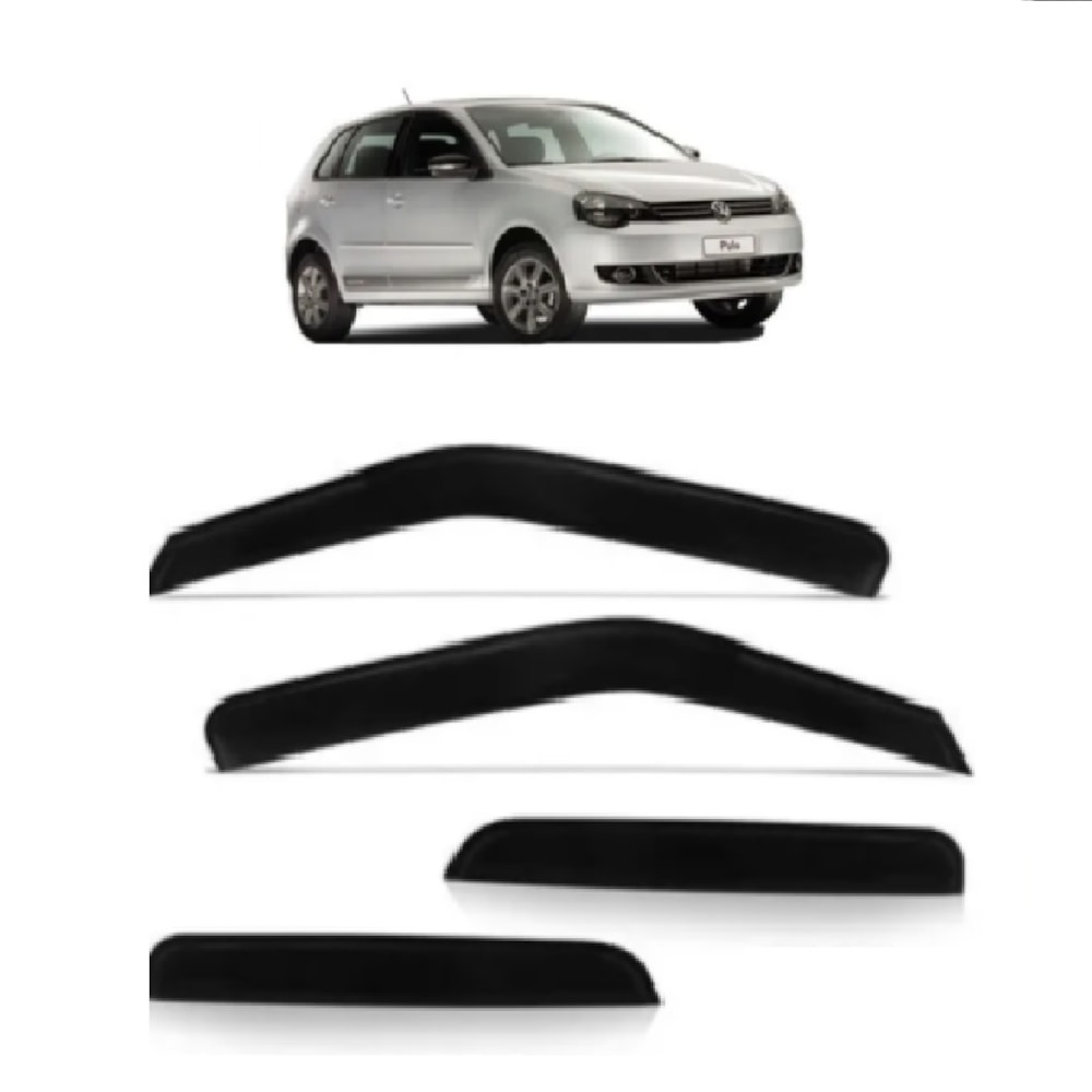 CALHA DE CHUVA VW VOLKSWAGEN POLO HATCH 2002 A 2015 4 PORTAS - TGPOLI