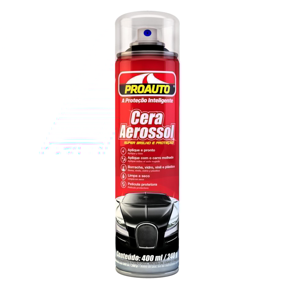 CERA AEROSOL PROAUTO 400ML - PROAUTO CERA AEROSOL PROAUTO 400ML - PROAUTO