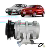 COMPRESSOR AR CONDICIONADO VW VOLKSWAGEN GOL 2000 A 2010 / SANTANA 1997 A 2004 / NEW HOLLAND COLHEITADEIRA 1990 A 2019  - MAHLE