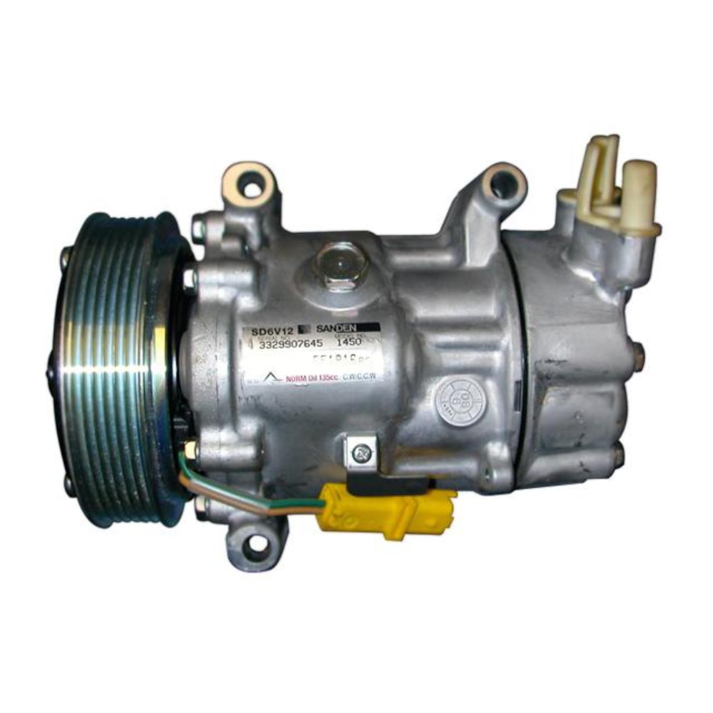 COMPRESSOR CITROEN C3 / PICASSO / BERLINGO / PEUGEOT 206 / 307 / PARTNER / RENAULT CLIO SANDEN SD6V12 - SANDEN COMPRESSOR CITROEN C3 / PICASSO / BERLINGO / PEUGEOT 206 / 307 / PARTNER / RENAULT CLIO SANDEN SD6V12 - SANDEN