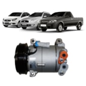 COMPRESSOR FIAT FIORINO / MOBI / PALIO / PALIO WEEKEND / SIENA / STRADA / 1.0 / 1.4 FLEX 2011 EM DIANTE  COM AR MANUAL  - DENSO