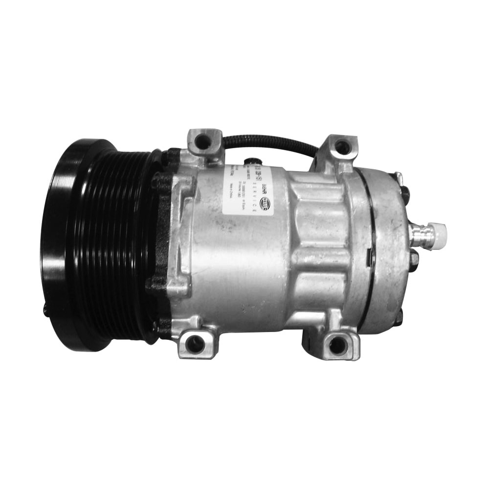 COMPRESSOR PARA CATERPILLAR SE7H15 135MM 24V POLY V8 - SANDEN BEHR COMPRESSOR PARA CATERPILLAR SE7H15 135MM 24V POLY V8 - SANDEN BEHR