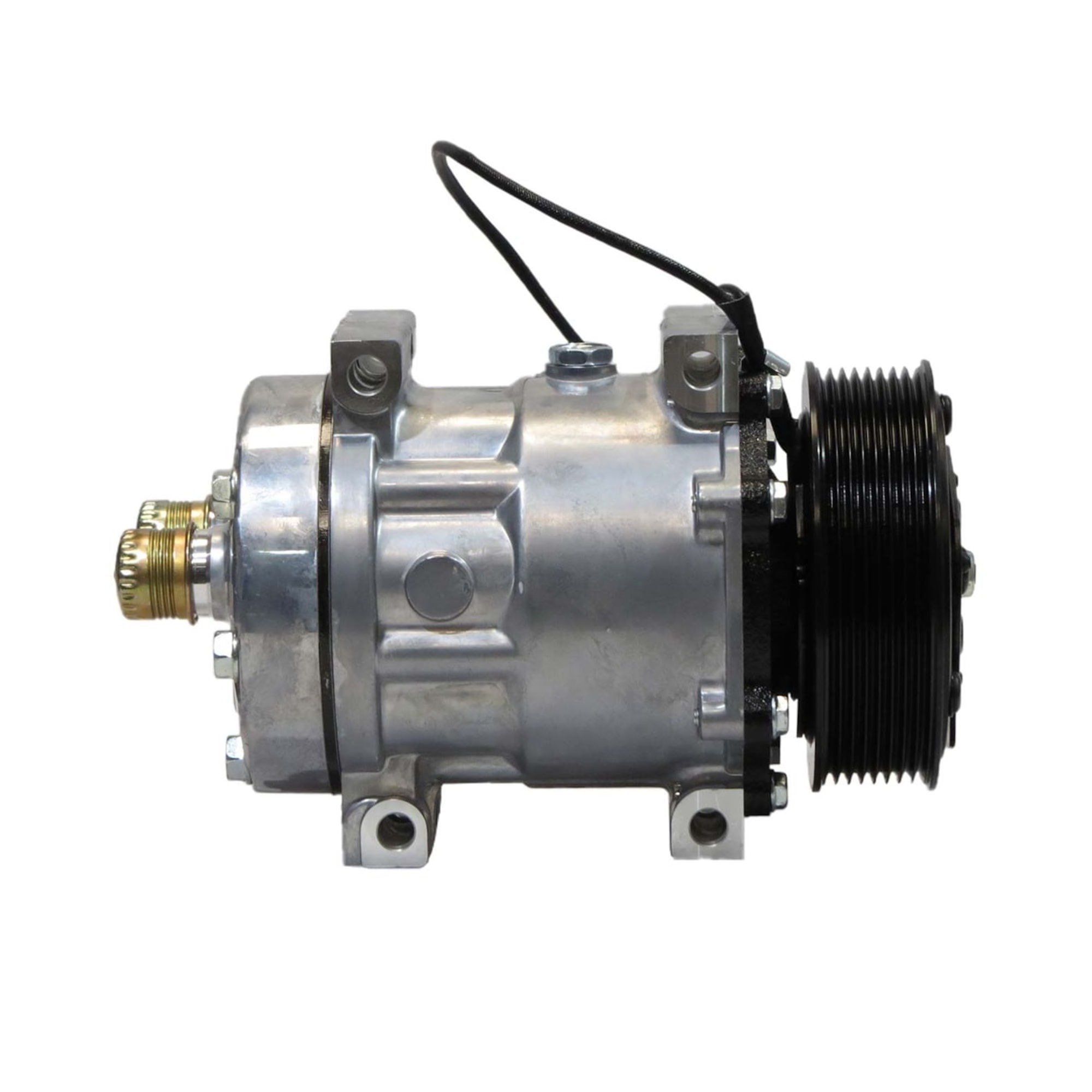COMPRESSOR SANDEN 7H15( 4 PASS) CASE / NEW HOLLAND 8PK 12V SAIDA