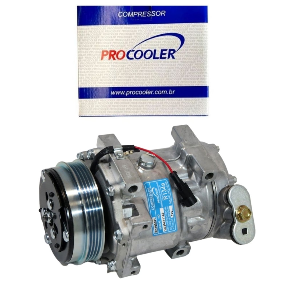 COMPRESSOR SANDEN SD7V16 FIAT DUCATO 2011 IMPORTADO - PROCOOLER COMPRESSOR SANDEN SD7V16 FIAT DUCATO 2011 IMPORTADO - PROCOOLER