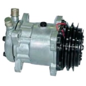 COMPRESSOR UNIVERSAL SD7H15 CANAL A2 8ORELHAS SAIDA VERTICAL 12V - SANDEN BEHR