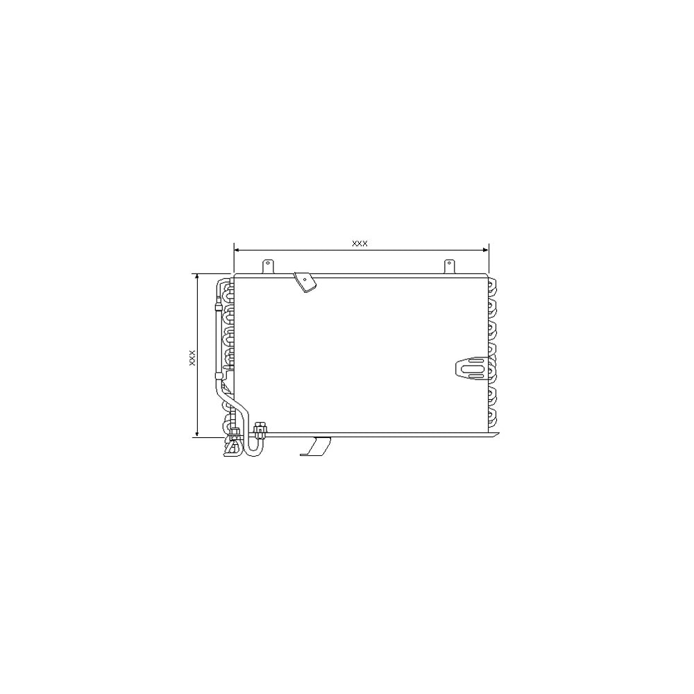 CONDENSADOR BMW SERIE 5 2.5 1989 A 1995 - VISCONDE/MODINE