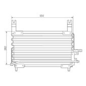 CONDENSADOR FIAT ELBA / PREMIO / UNO 1991 A 1993 - VISCONDE/MODINE