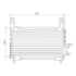 CONDENSADOR FIAT ELBA / PREMIO / UNO 1991 A 1993 - VISCONDE/MODINE