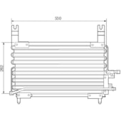 CONDENSADOR FIAT ELBA / PREMIO / UNO 1991 A 1993 - VISCONDE/MODINE
