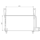 CONDENSADOR FIAT ELBA / PREMIO / UNO ATE 1990 - MCQUAY