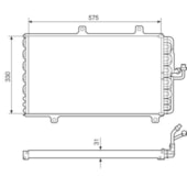 CONDENSADOR FIAT TEMPRA SW / TIPO 1994 A 1997 - MCQUAY