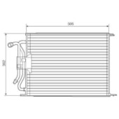 CONDENSADOR FORD COURRIER / FIESTA 1996 A 1999 MOTOR ENDURA 1.0 / 1.3 / 1.4 16V - MCQUAY