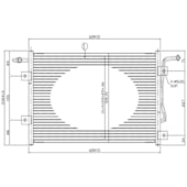 CONDENSADOR FORD ECOSPORT 2.0 FIESTA 1.0 2003 A 2010 COM AR MANUAL OU AUTOMATICO - MAGNETI MARELLI