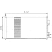 CONDENSADOR FORD FOCUS 1.6 / 1.8 / 2.0 16V 2001 A 2009 - BEHR HELLA