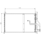 CONDENSADOR GM CHEVROLET CALIBRA / VECTRA 1994 A 1995 - MCQUAY