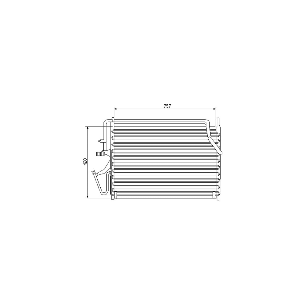 CONDENSADOR GM CHEVROLET GLANDBLAZER / SILVERADO 1997 EM DIANTE DIESEL / GASOLINA - MCQUAY