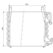 CONDENSADOR GM CHEVROLET KADETT / MONZA / IPANEMA 1.8 / 2.0 1991 A 1995 - MCQUAY