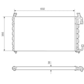 CONDENSADOR GM CHEVROLET MONZA 1.8 >90 MANUAL OU AUTOMATICO - MCQUAY