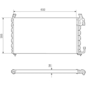 CONDENSADOR GM CHEVROLET MONZA 1.8 >90 MANUAL OU AUTOMATICO - MCQUAY