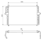 CONDENSADOR GM CHEVROLET OMEGA CD / GLS 2.2 / 4.1 6CIL 1995 A 1998 - MCQUAY