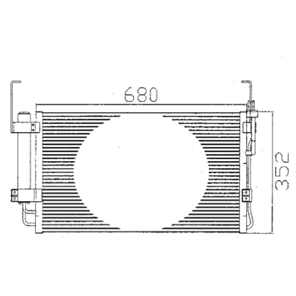CONDENSADOR HYUNDAI SANTA FE 2001 A 2006 - BEHR HELLA CONDENSADOR HYUNDAI SANTA FE 2001 A 2006 - BEHR HELLA