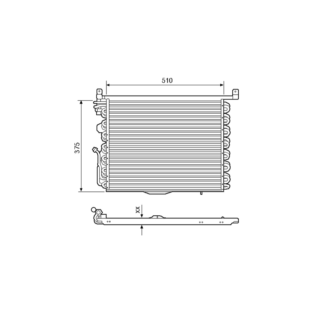 CONDENSADOR MERCEDES BENZ 190 1988 EM DIANTE - VISCONDE/MODINE