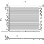 CONDENSADOR MERCEDES BENZ 190 1988 EM DIANTE - VISCONDE/MODINE
