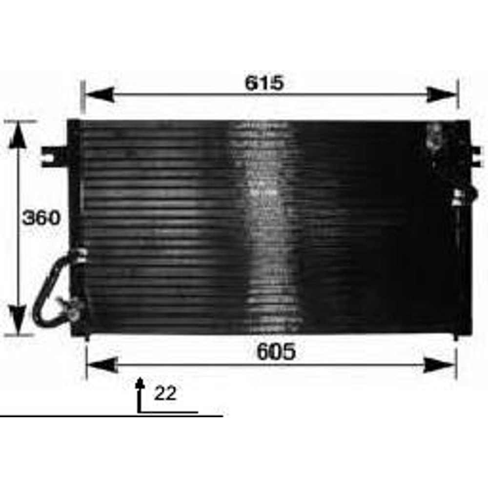 CONDENSADOR MITSUBISHI PAJERO 1990 A 2000 - BEHR HELLA CONDENSADOR MITSUBISHI PAJERO 1990 A 2000 - BEHR HELLA