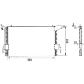 CONDENSADOR PEUGEOT 306 R134A 1993 A 1996 - VALEO