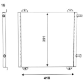 CONDENSADOR RENAULT TWINGO 1.2 / 1.2 L 1998 EM DIANTE MANUAL - VALEO