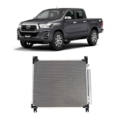 CONDENSADOR TOYOTA HILUX 2.8 16V TURBO DIESEL 4X4 2016 EM DIANTE - PROCOOLER