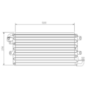 CONDENSADOR TOYOTA HILUX R12 1989 A 1995 - VISCONDE/MODINE