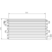 CONDENSADOR TOYOTA HILUX R12 1989 A 1995 - VISCONDE/MODINE