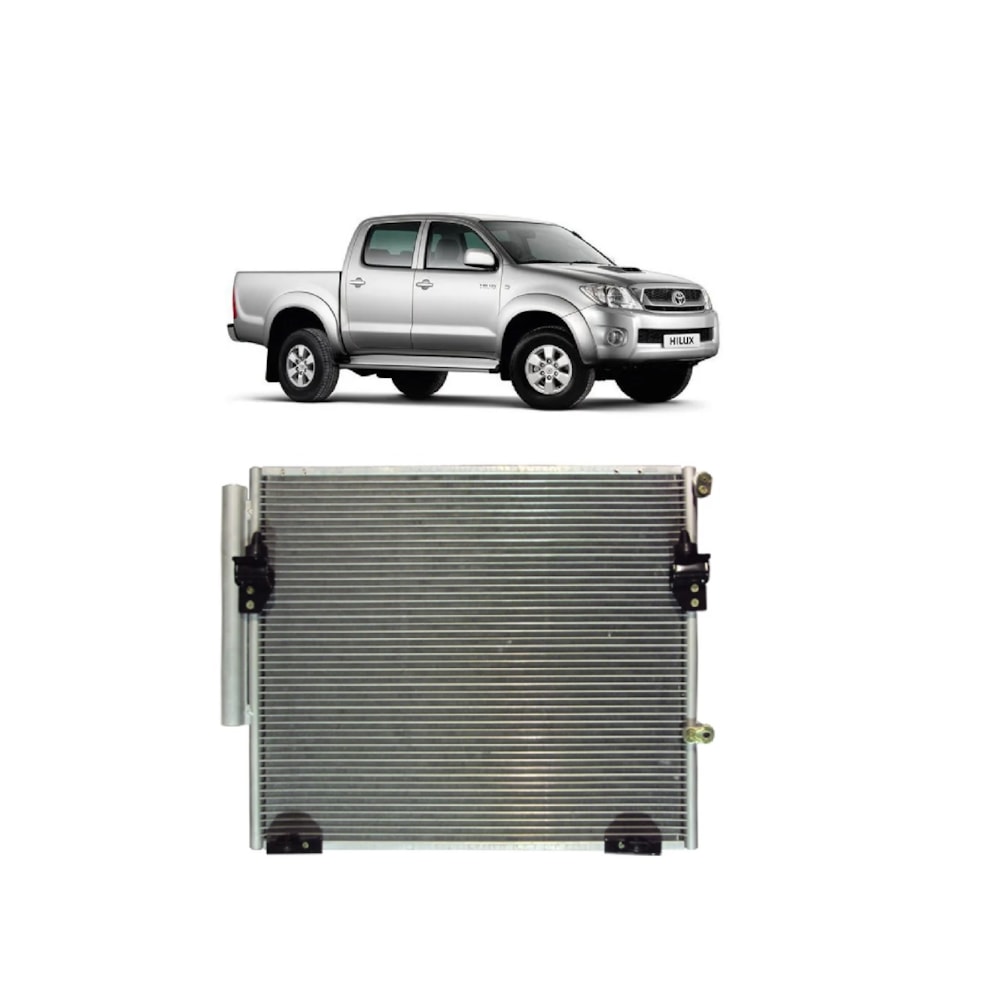 CONDENSADOR TOYOTA HILUX SRV / SW4 2005 EM DIANTE 3.0 TURBO DIESEL - PROCOOLER CONDENSADOR TOYOTA HILUX SRV / SW4 2005 EM DIANTE 3.0 TURBO DIESEL - PROCOOLER