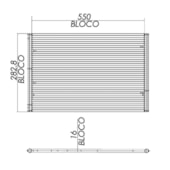 CONDENSADOR UNIVERSAL (550X283X16) - BEHR HELLA