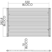 CONDENSADOR UNIVERSAL (550X283X16) - BEHR HELLA