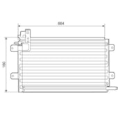 CONDENSADOR VW VOLKSWAGEN GOLF GL / GLX / GTI 1.8 / 2.0 1993 EM DIANTE - MCQUAY