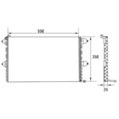 CONDENSADOR VW VOLKSWAGEN POLO CLASSIC 1.8 1997 A 2001 MANUAL - VALEO
