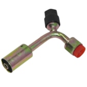 CONEXAO 90º FEMEA ACO 06MM O'RING VALVULA DE SERVICO R134A COM CLIP - PROCOOLER