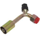 CONEXAO 90º FEMEA ACO 08MM O'RING VALVULA DE SERVICO R134A COM CLIP - PROCOOLER